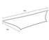 Rectangular Shade Sail 3m x 4m in Desert Sand, Blocks Over 95% UV Rays