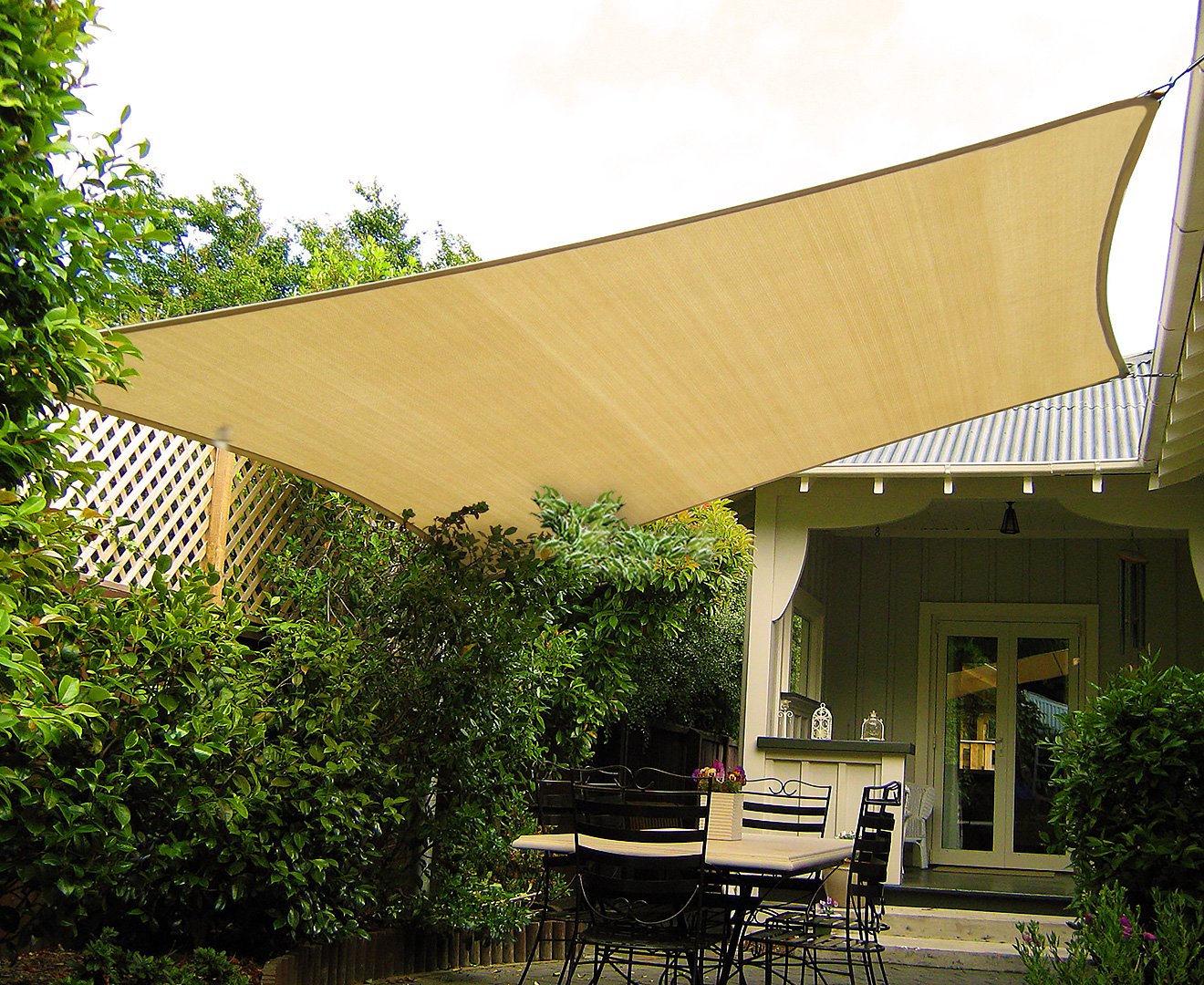 Square Shade Sail 5m x 5m - Sand