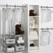24 Piece Nursery Storage Set, Cool Grey, Velvet Hangers and Dividers Kit