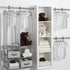 24 Piece Nursery Storage Set, Cool Grey, Velvet Hangers and Dividers Kit