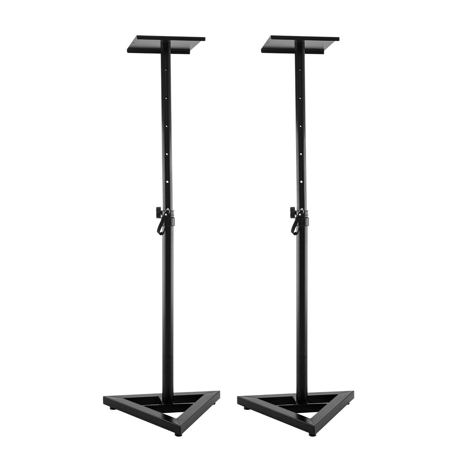 Adjustable Floor Speaker Stand Surround Sound - Black