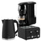 Breakfast Set with HomeMaid Coffee Machine, Silver Noir Toaster & Kettle