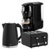 Breakfast Set with HomeMaid Coffee Machine, Silver Noir Toaster & Kettle