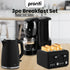 Breakfast Set with HomeMaid Coffee Machine, Silver Noir Toaster & Kettle