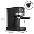 Breakfast Set with 1.25L Coffee Machine, Silver Noir Toaster & Kettle