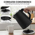 Breakfast Set with 1.25L Coffee Machine, Silver Noir Toaster & Kettle