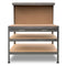 Kartrite 3-layered Work Bench Garage Storage Table Tool Shop Shelf Silver