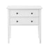 Sarantino Sven Bedside Table Night Stand - White