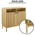 Eleni 2-Door Sideboard Buffet Hallway Cabinet Storage Console Cupboard in Natural