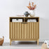 Eleni 2-Door Sideboard Buffet Hallway Cabinet Storage Console Cupboard in Natural