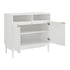 Sarantino Eleni 2-Door Sideboard Buffet Hallway Cabinet Storage Console Cupboard in White