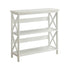 Sarantino Lucas 3-Tier Bookshelf Display Rack in White