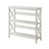 Sarantino Lucas 3-Tier Bookshelf Display Rack in White