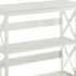 Sarantino Lucas 3-Tier Bookshelf Display Rack in White
