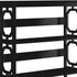 Sarantino Laurel 3-Tier Bookshelf Display Rack in Black