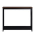 Sarantino Cielo 2-Tier Console Table Dark Walnut