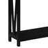 Sarantino Cielo 2-Tier Console Table Dark Walnut