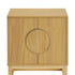 Sarantino Luca Bedside Table Split Door Night Stand - Natural