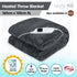 Laura Hill Heated Electric Blanket Throw Rug Coral Warm Fleece Grey