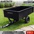Kartrite 816kg Heavy-Duty Steel Dump Cart with Quick-Release Dumping Handle