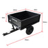Heavy Duty Dump Cart 270kg Capacity Pneumatic Tyres Quick Release Pedal Removable Tailgate Trailer for Garden