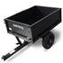Heavy Duty Dump Cart 270kg Capacity Pneumatic Tyres Quick Release Pedal Removable Tailgate Trailer for Garden