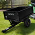 Heavy Duty Dump Cart 270kg Capacity Pneumatic Tyres Quick Release Pedal Removable Tailgate Trailer for Garden