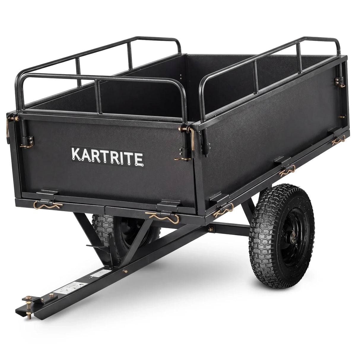430kg Heavy Duty Steel Dump Cart with Foot Pedal Dumping System