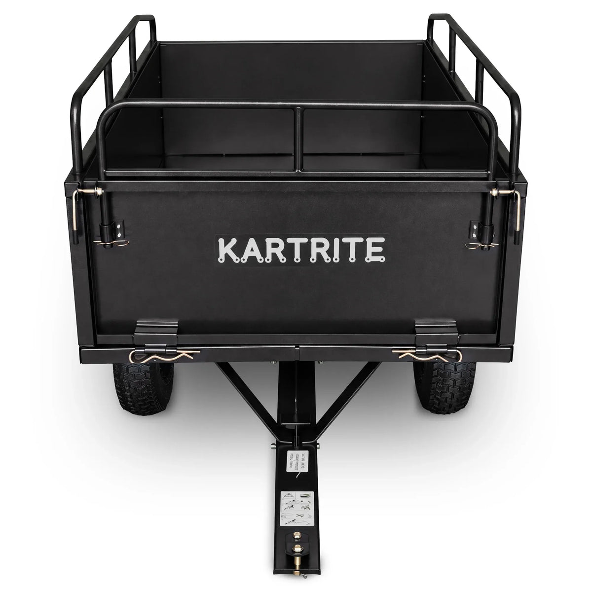 430kg Heavy Duty Steel Dump Cart with Foot Pedal Dumping System