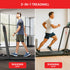 Powertrain K500 2-in-1 Foldable Under Desk Treadmill Walking Pad 2.5HP Electric Running Machine with Remote Home Gym