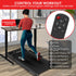 Powertrain K500 2-in-1 Foldable Under Desk Treadmill Walking Pad 2.5HP Electric Running Machine with Remote Home Gym