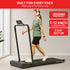 Powertrain K500 2-in-1 Foldable Under Desk Treadmill Walking Pad 2.5HP Electric Running Machine with Remote Home Gym