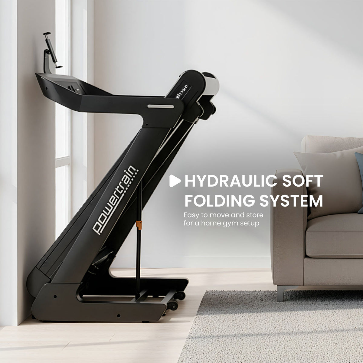V500 3hp Foldable Treadmill Cardio Running Automatic Incline Machine