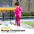 Kahuna 8ft x 11ft Rectangular Trampoline Rainbow Free Safety Net Spring Pad Cover Mat Ladder
