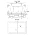 Kahuna 8ft x 11ft Rectangular Trampoline Rainbow Free Safety Net Spring Pad Cover Mat Ladder