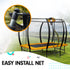 6 ft x 9 ft Rectangular Outdoor Trampoline - Orange
