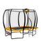 6 Ft X 9 Ft Rectangular Outdoor Trampoline With Basketball Set - Orange