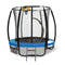 Kahuna Classic 6ft Trampoline Free Safety Net Spring Pad Mat Ladder Basketball Set- Blue