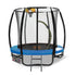 Kahuna Classic 6ft Trampoline Free Safety Net Spring Pad Mat Ladder Basketball Set- Blue