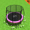 10ft Trampoline Free Ladder Spring Mat Net Safety Pad Cover Round Enclosure Pink