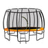 Kahuna 12ft Trampoline Free Ladder Spring Mat Net Safety Pad Cover Round Enclosure - Orange