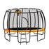 Kahuna 12ft Outdoor Trampoline Kids Children With Safety Enclosure Pad Mat Ladder Basketball Hoop Set - Orange