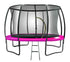Kahuna 12ft Trampoline Free Ladder Spring Mat Net Safety Pad Cover Round Enclosure - Pink
