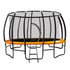 Kahuna 14ft Trampoline Free Ladder Spring Mat Net Safety Pad Cover Round Enclosure - Orange