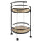 Sarantino Reno Mini Bar Cart Caddy - Grey Oak