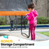 10ft Twister Springless Trampoline Safety Net Pad Mat Outdoor Orange