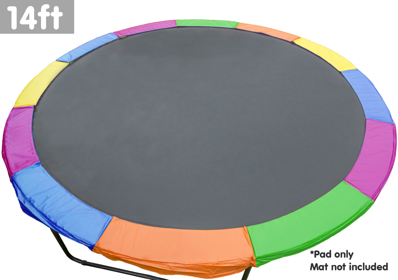 14ft Trampoline Replacement Pad Round - Rainbow