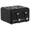 Silver Noir Collection 4 Slice Toaster with Dual Controls