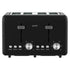 Silver Noir Collection 4 Slice Toaster with Dual Controls
