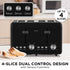 Silver Noir Collection 4 Slice Toaster with Dual Controls